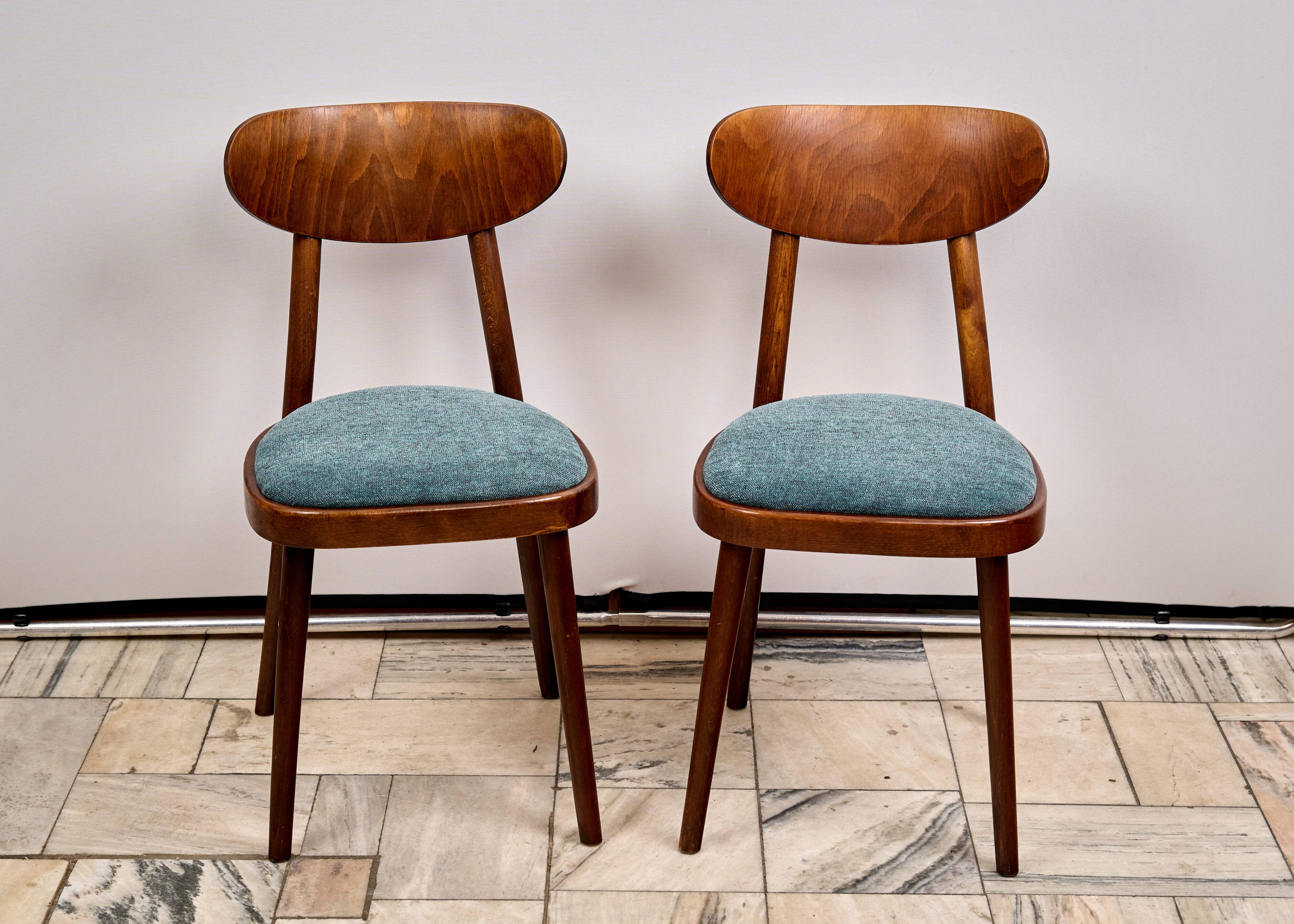 Set of 4 Dining Chairs, TON, 1960s, Czechoslovakia