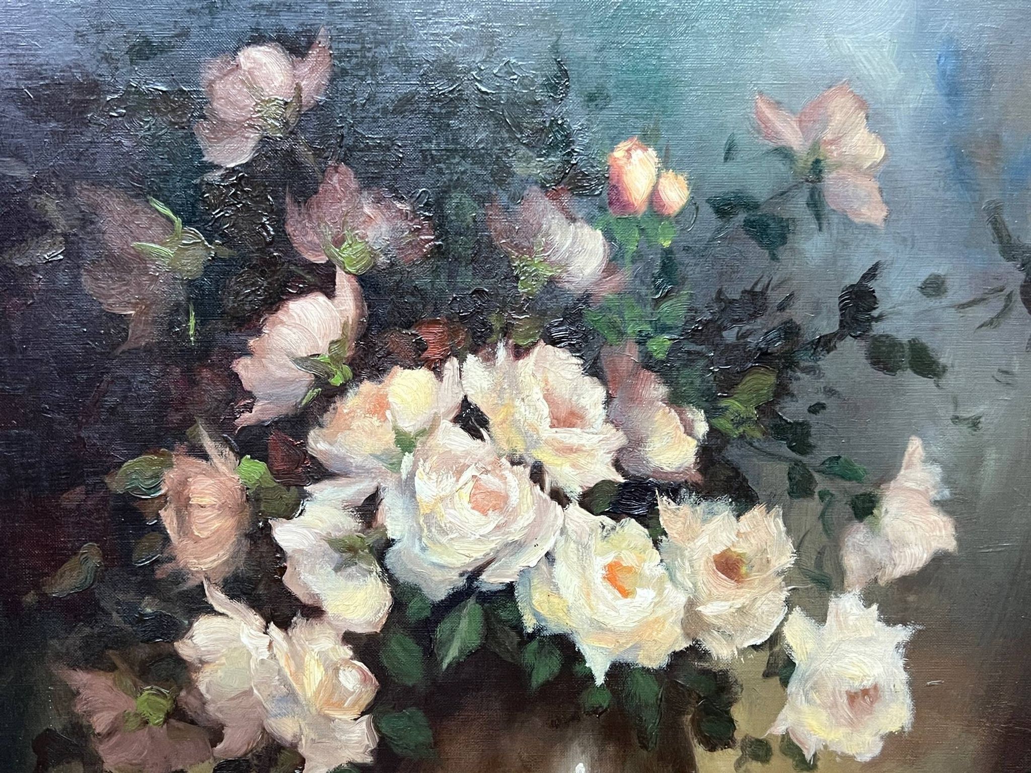 Gaston Noelanders, "Still Life with White Roses."