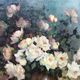 Gaston Noelanders, "Nature morte avec roses blanches."