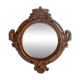 Miroir original en verre décoratif marron moyen, Europe, années 1960