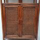 Vintage bamboo and rattan buffet library