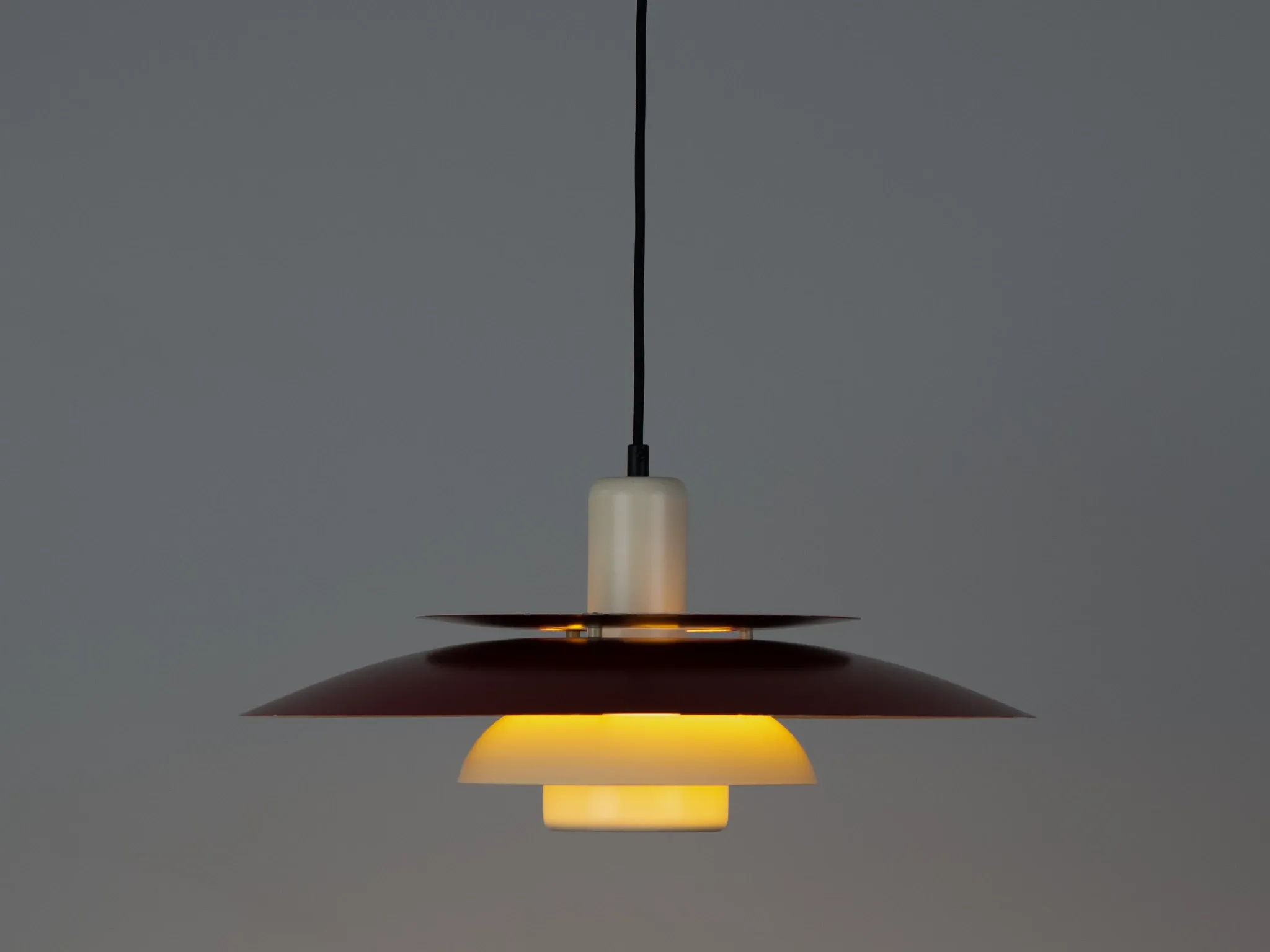 Danish vintage Lyskaer pendant lamp by Bent Nordsted, 1980s