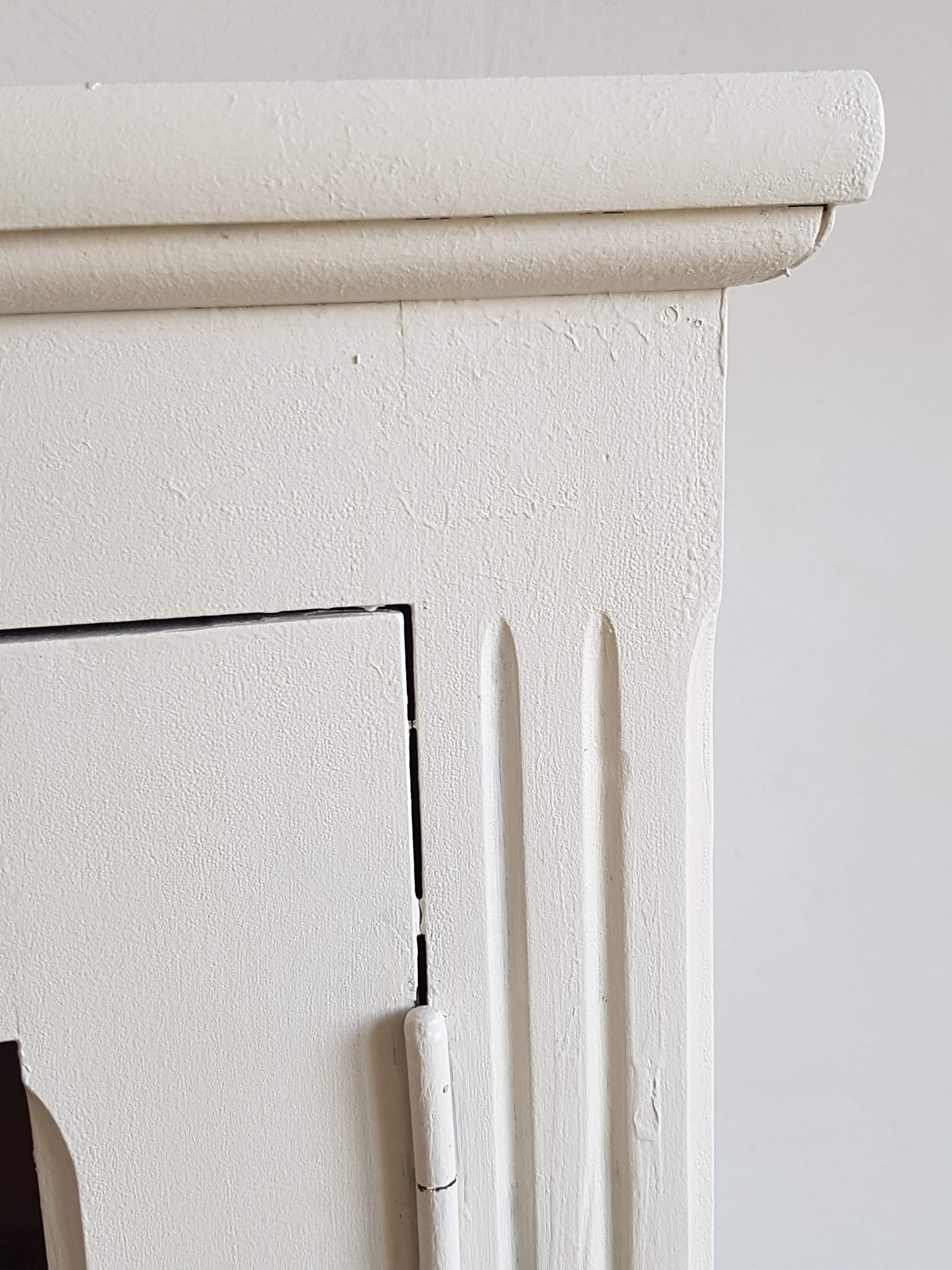 Old white parisian wardrobe