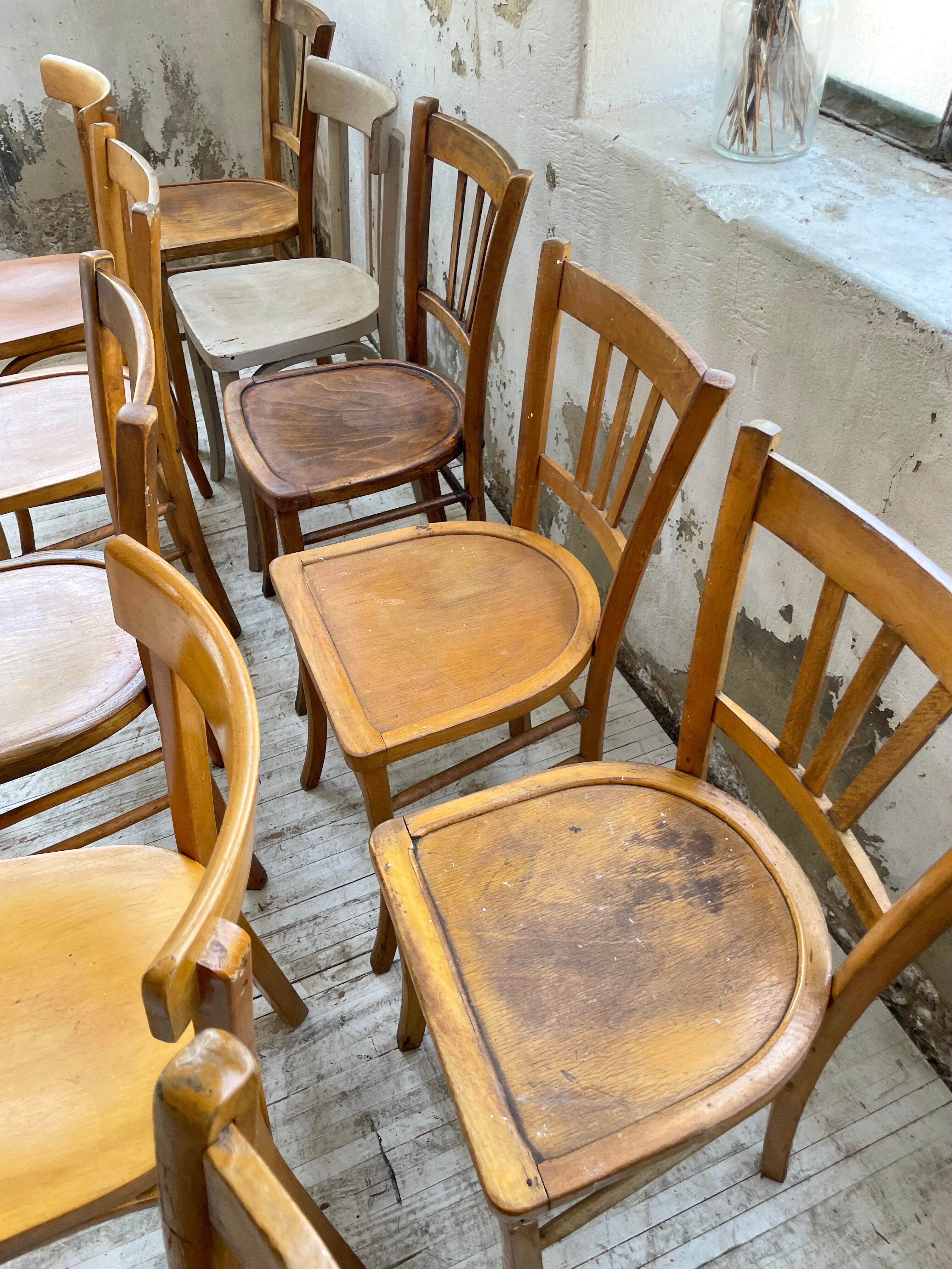 Set 11 Baumann bistro chairs
