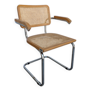 Chaise en osier Cesca, Italie années 1970