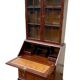 Secretary, display cabinet, writing desk, sideboard, English in mahogany.