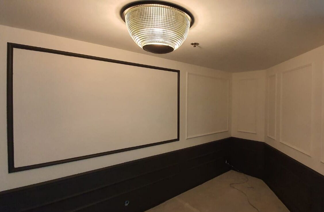 Black Holophane wall light