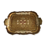 Golden venetian tray