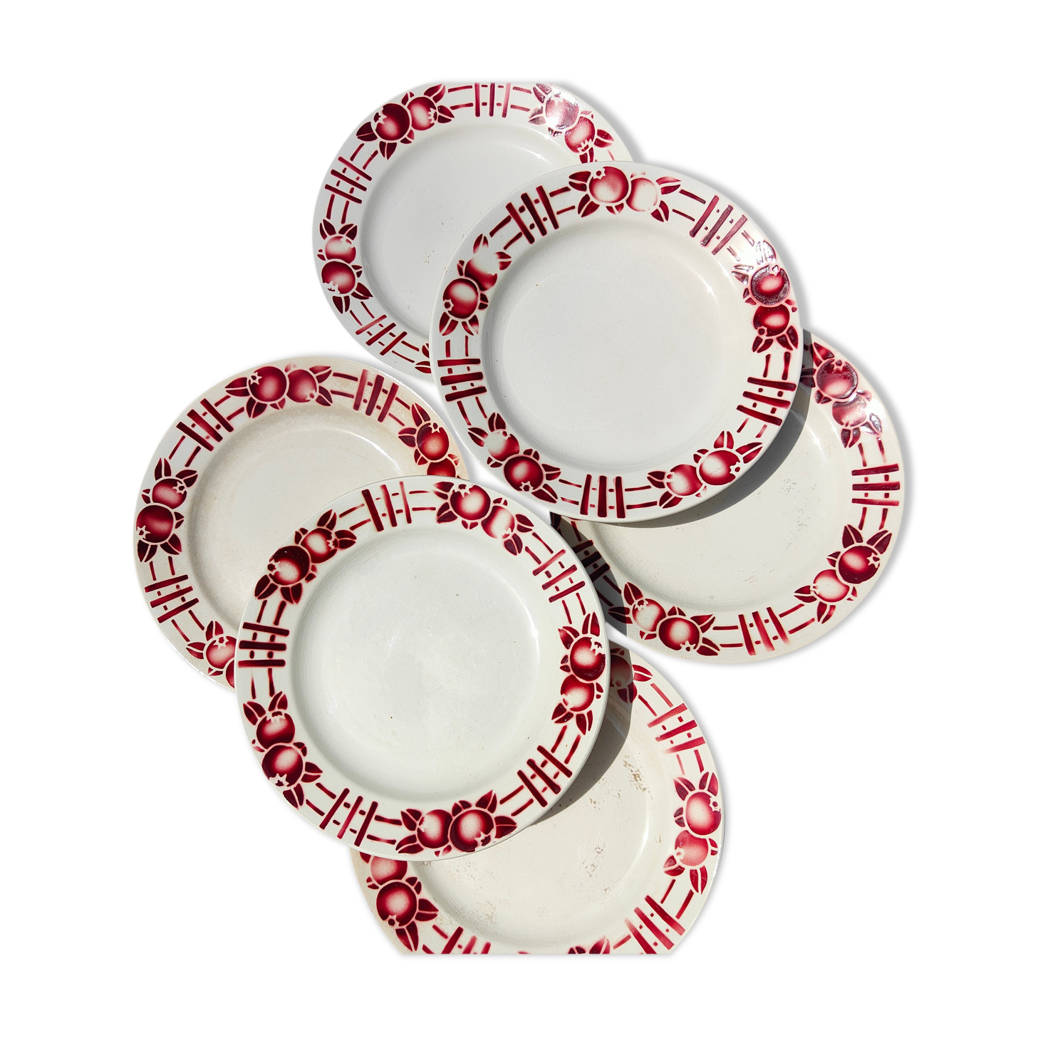 Saint Amand opaque porcelain plates