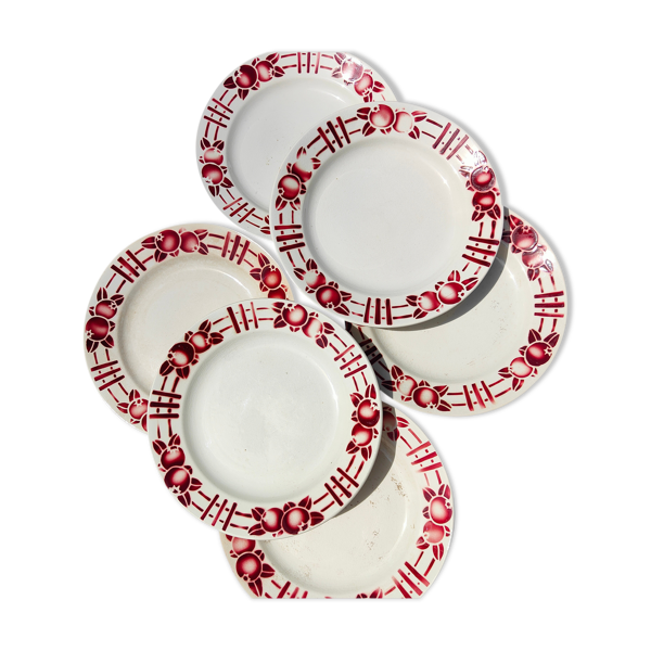 Assiettes en porcelaine opaque Saint Amand
