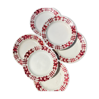 Assiettes en porcelaine opaque Saint Amand