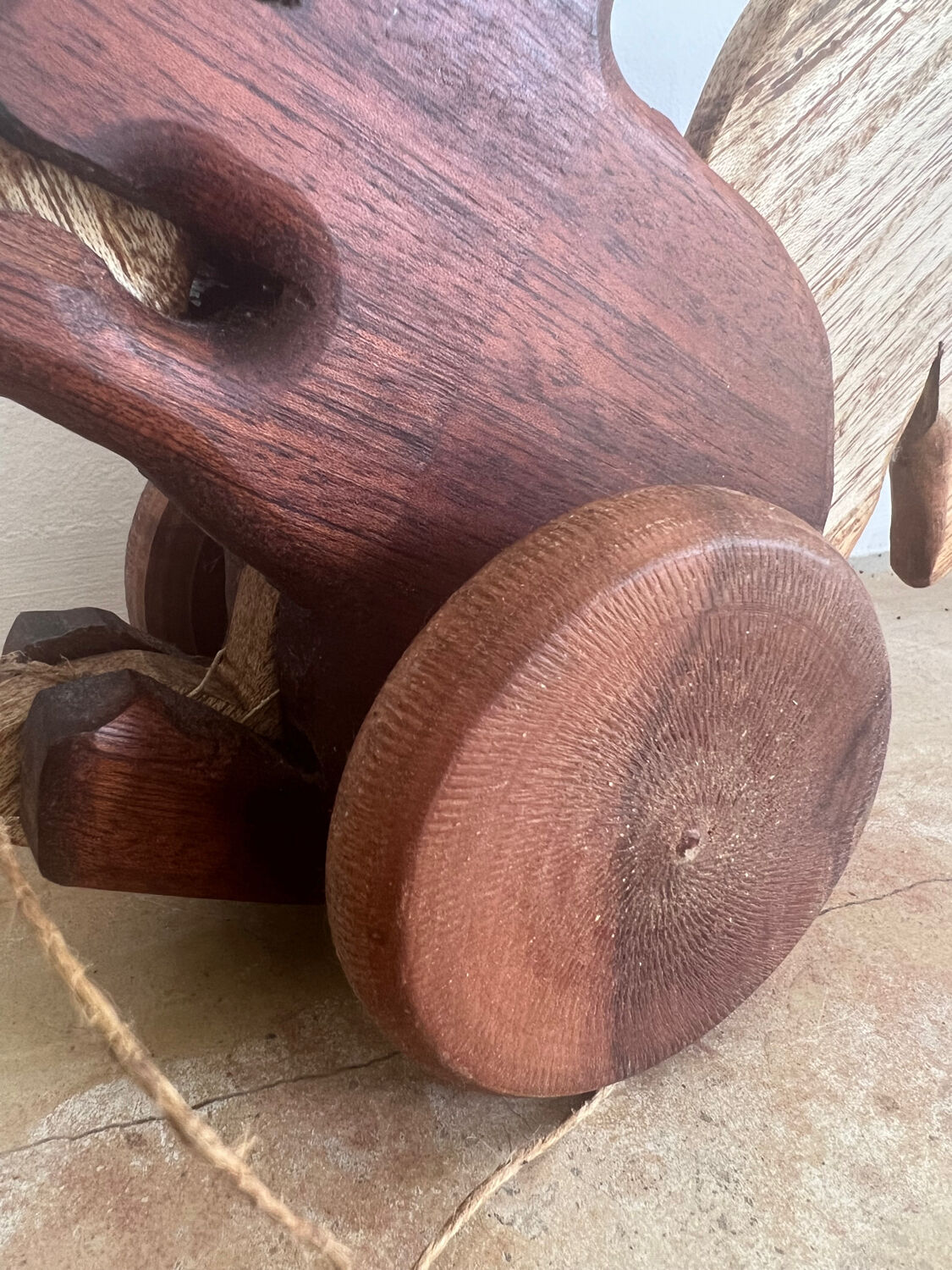 Vintage wooden children's pull toy