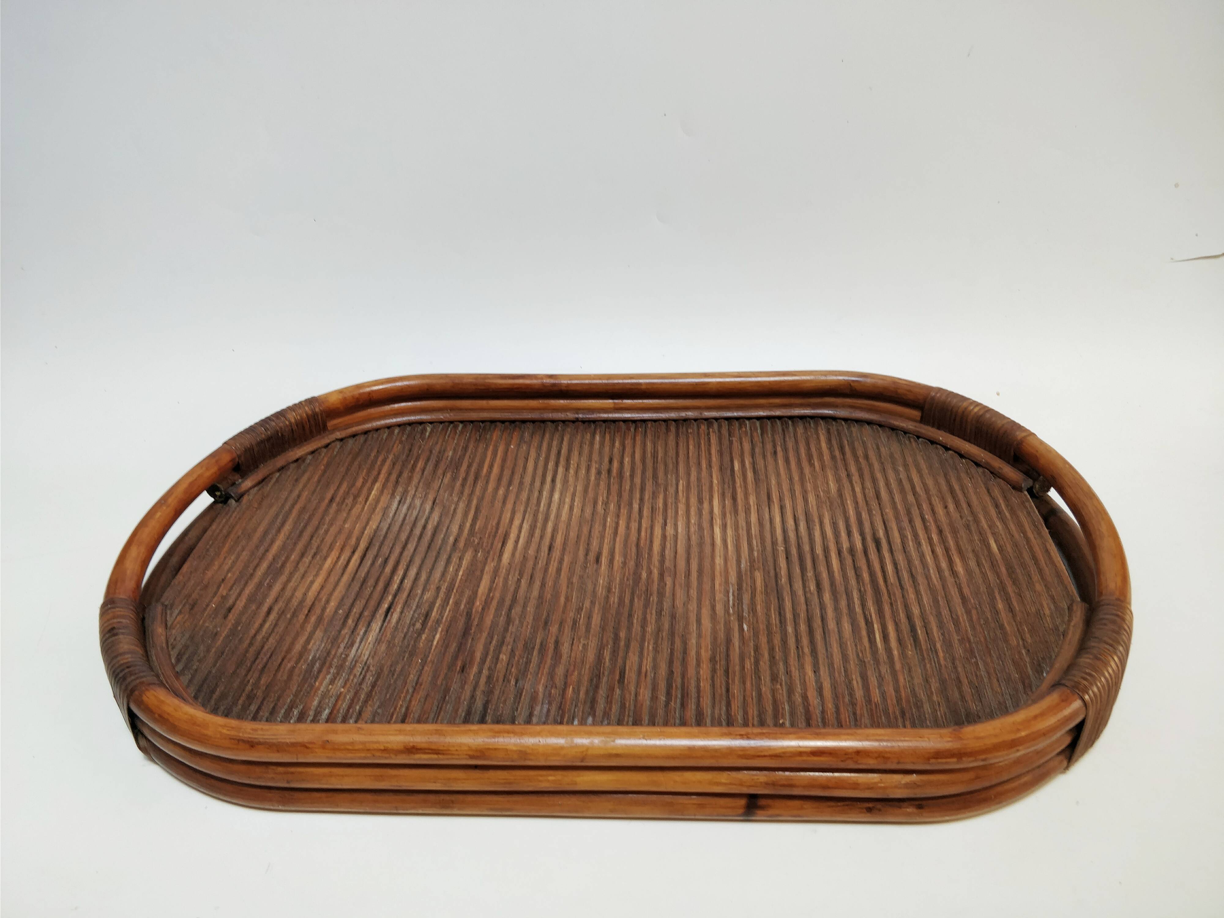 Large bamboo tray