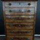 Chiffonnier en Placage de Noyer Style Restauration