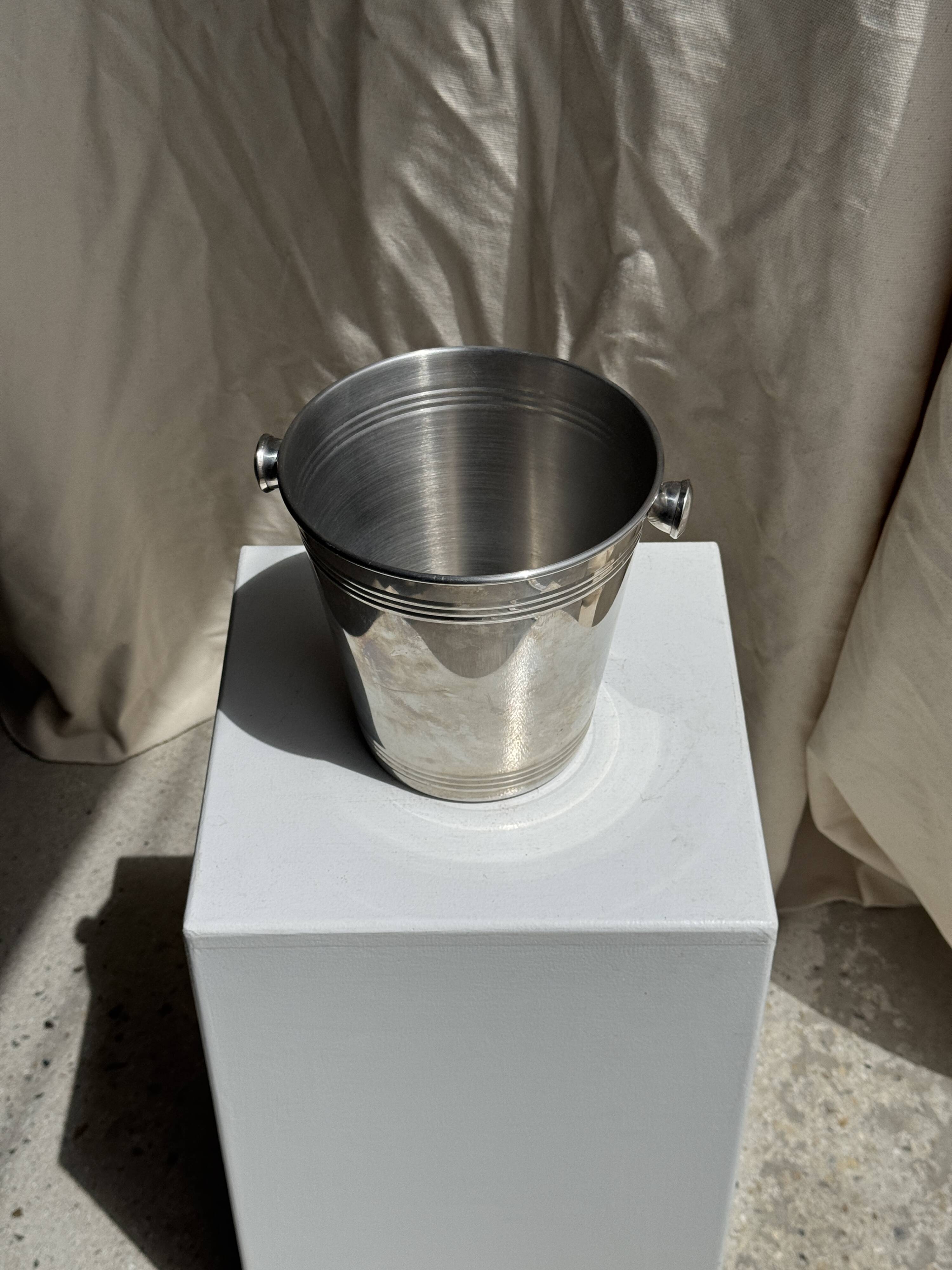 Silver-plated champagne bucket H19 D19