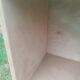 Vintage antique display shelf with Scandinavian tapered legs.