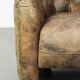 Unique cowhide Chesterfield club armchair with beautiful colour combination