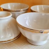 Set de 4 bols blancs en porcelaine