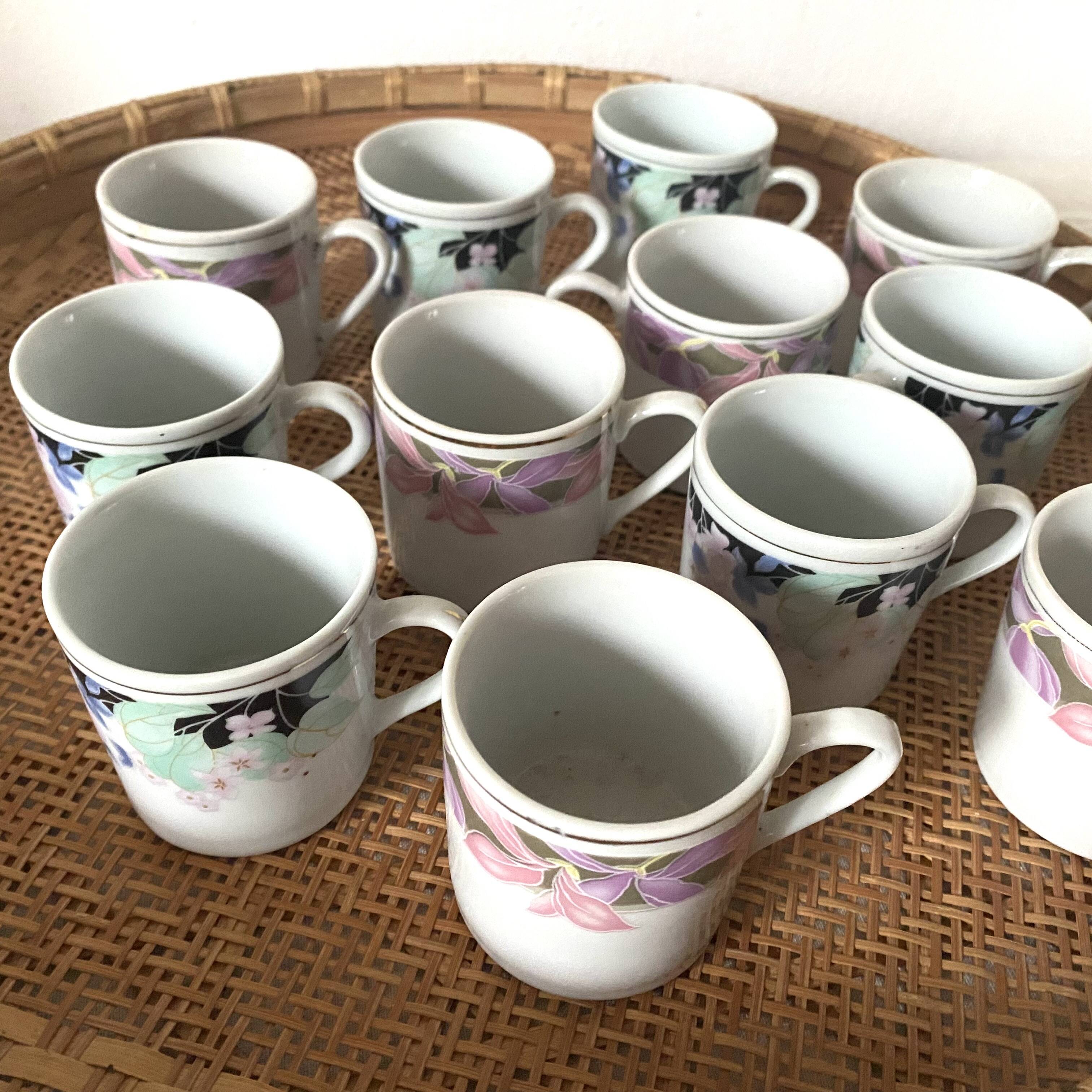 80s Mismatched Coffee Mugs
