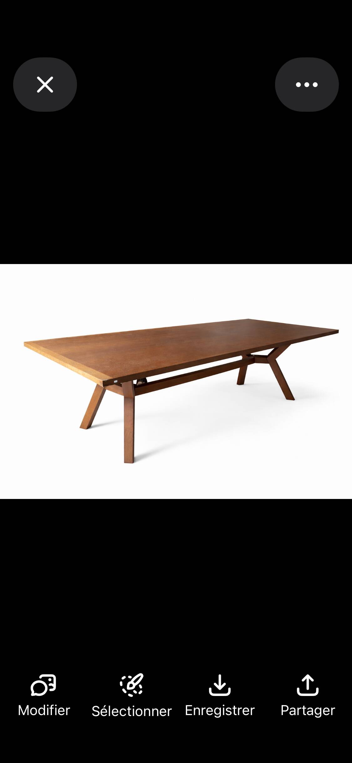 Large solid oak table