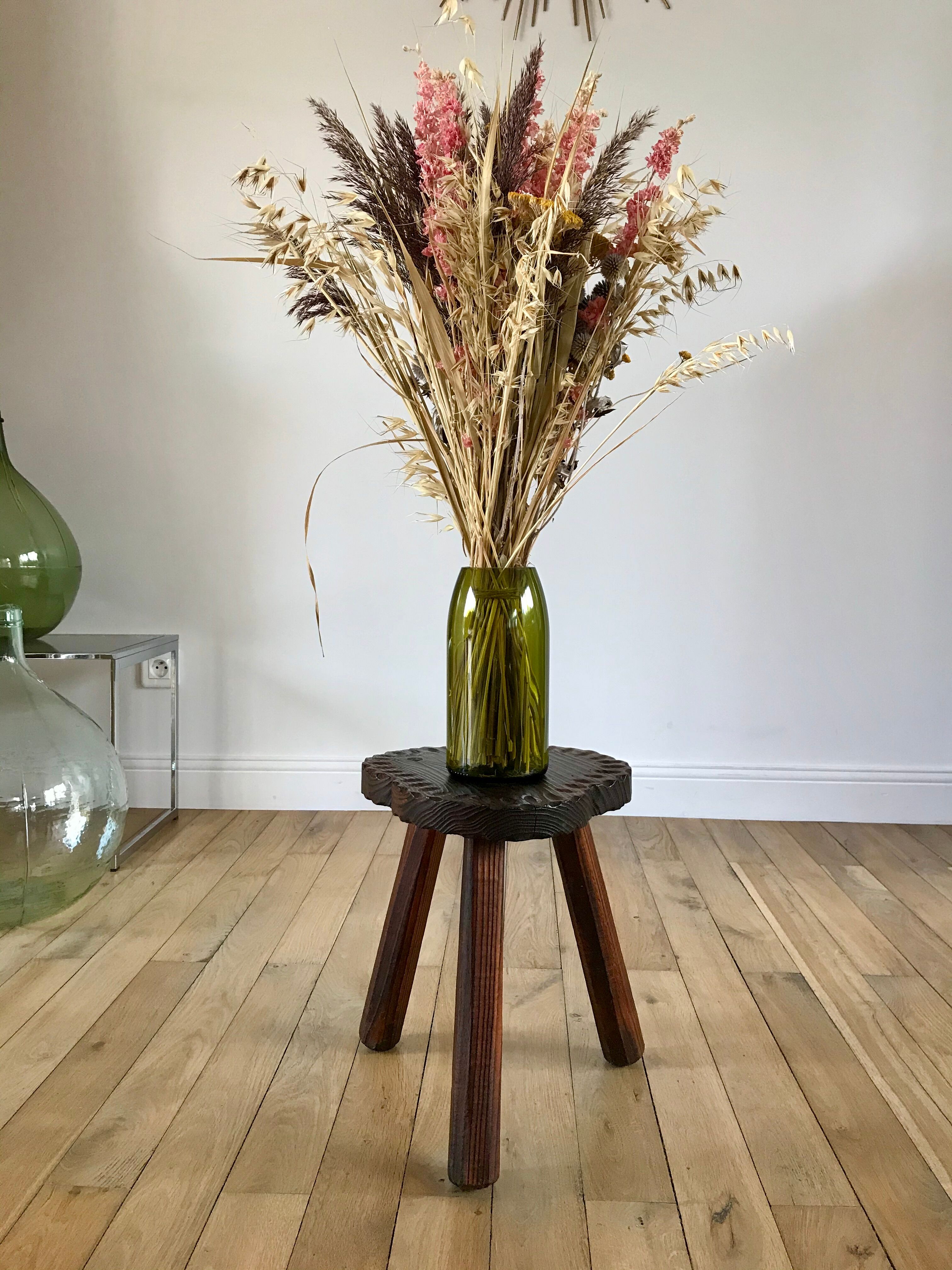 Cowherd stool tripod brutalist style 40s-50s