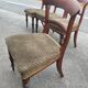 Série de 6 chaises en acajou époque consulat