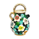 Watering can vase floral decoration hand painted