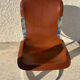 Pair of leather and chromed metal chairs year 70