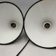 Enameled sheet metal pendant lights