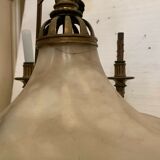 Lustre empire en bronze et albâtre XIX siècle Napoléon III