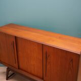 Buffet haut en teck, design danois, années 1960