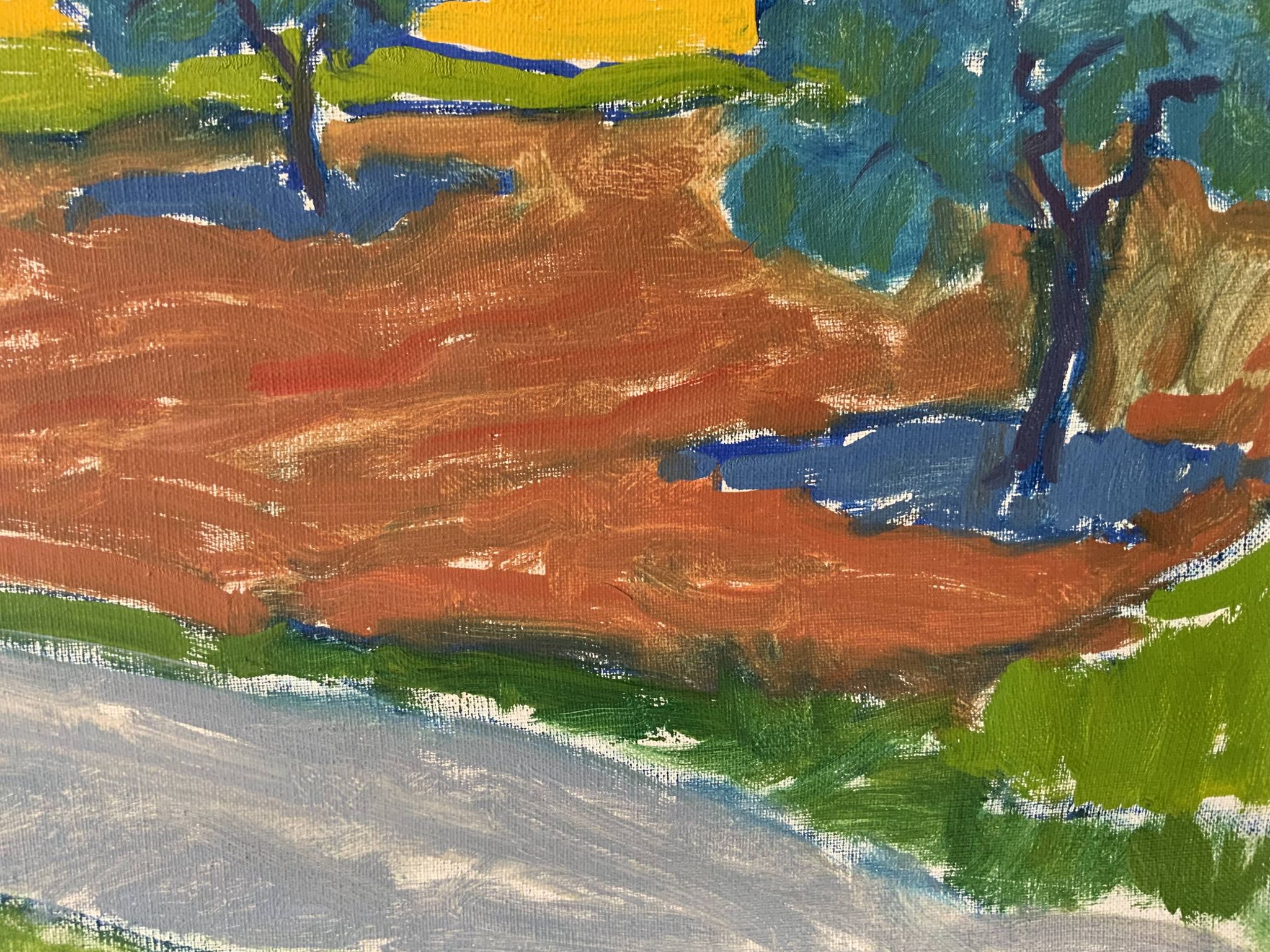 Svan Grandin (1906- 1982) Vintage Painting Landscape, signed