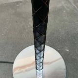 Leather floor lamp Model Flet modern Danish mid-century by Jo Hammerborg for Fog & Mørup, 1960s