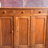 Grand buffet parisien époque 1900 en chêne