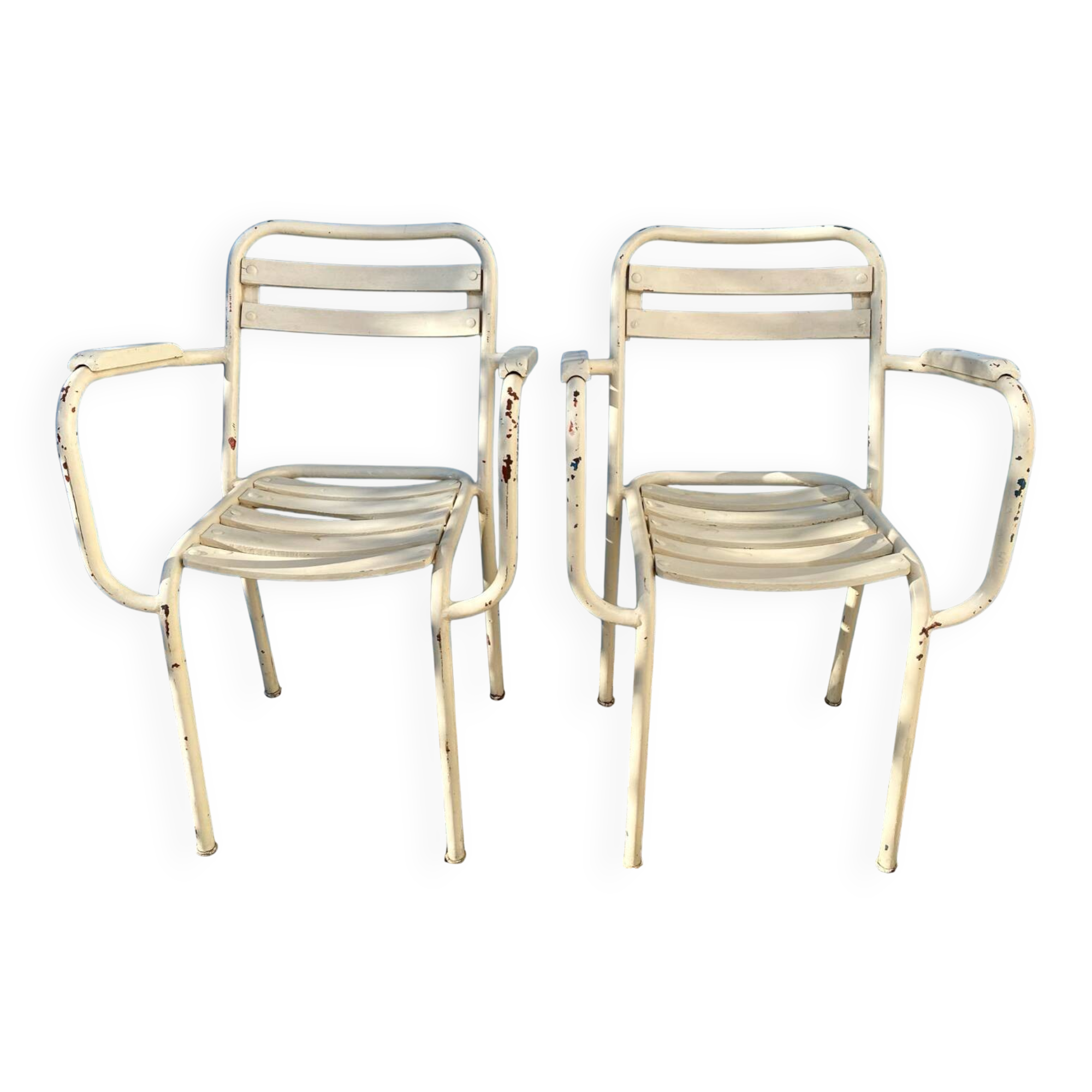 2 Garden Armchairs for Tolix