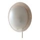 Pair of wall lights or ceiling lights in pressed glass and opaline - vintage design 80