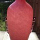 Art deco style pink glass vase