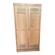 Solid oak wardrobe with 2 doors