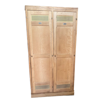 Solid oak cloakroom 2 doors