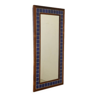 Miroir en palissandre avec carrelage