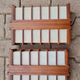 Vintage Asian style wooden wall lamp sold individually