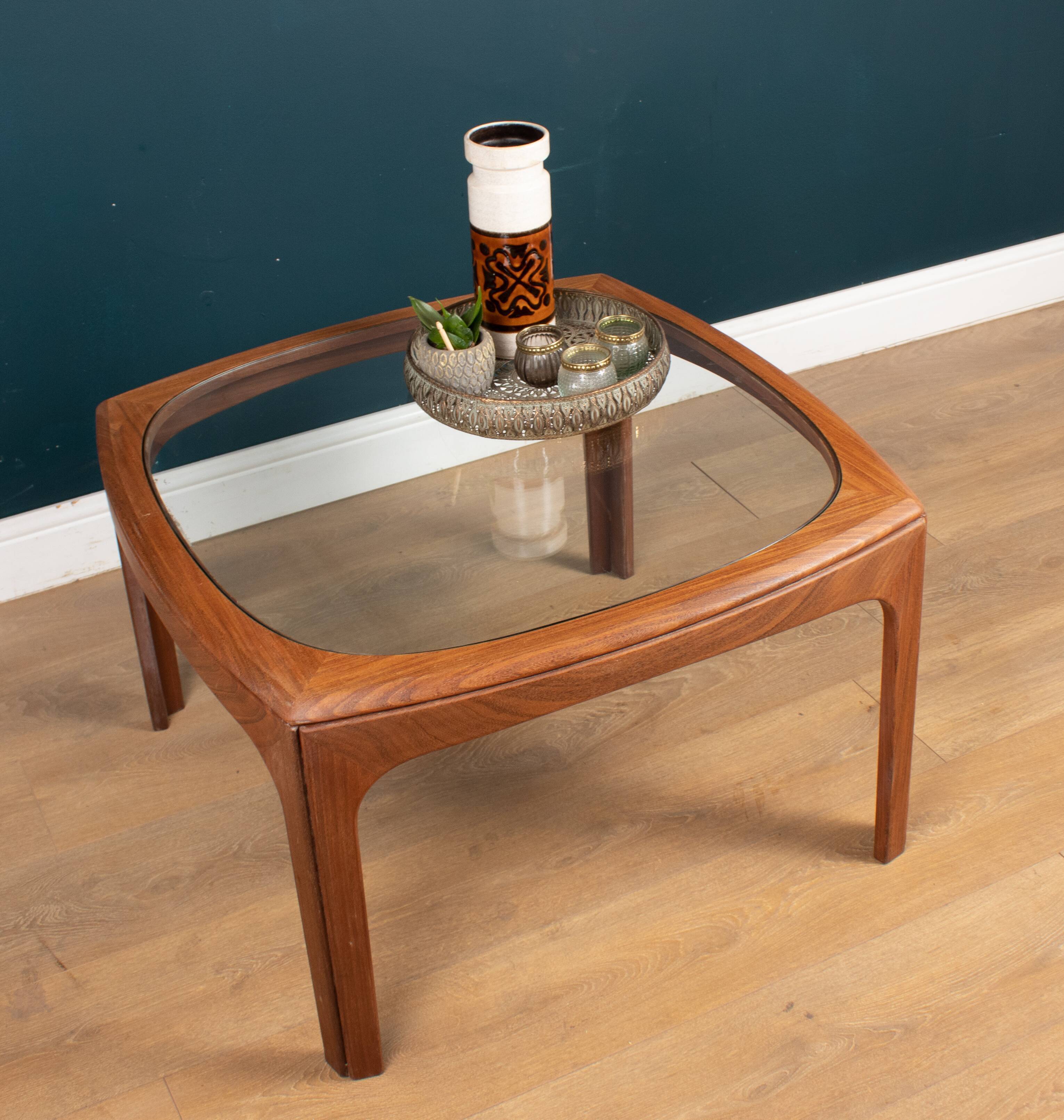 Retro Teak 1960s G Plan Fresco Teak & Glass Coffee Table