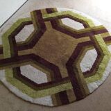 Tapis space age en laine, années 70