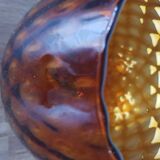 Amber glass cup