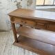 19th-century oak console table