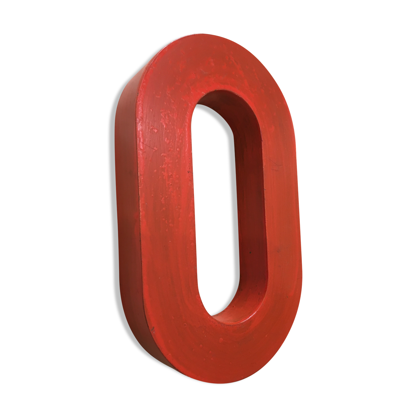 Old letter to sign iron o - 15 cm