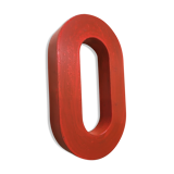 Old letter to sign iron o - 15 cm