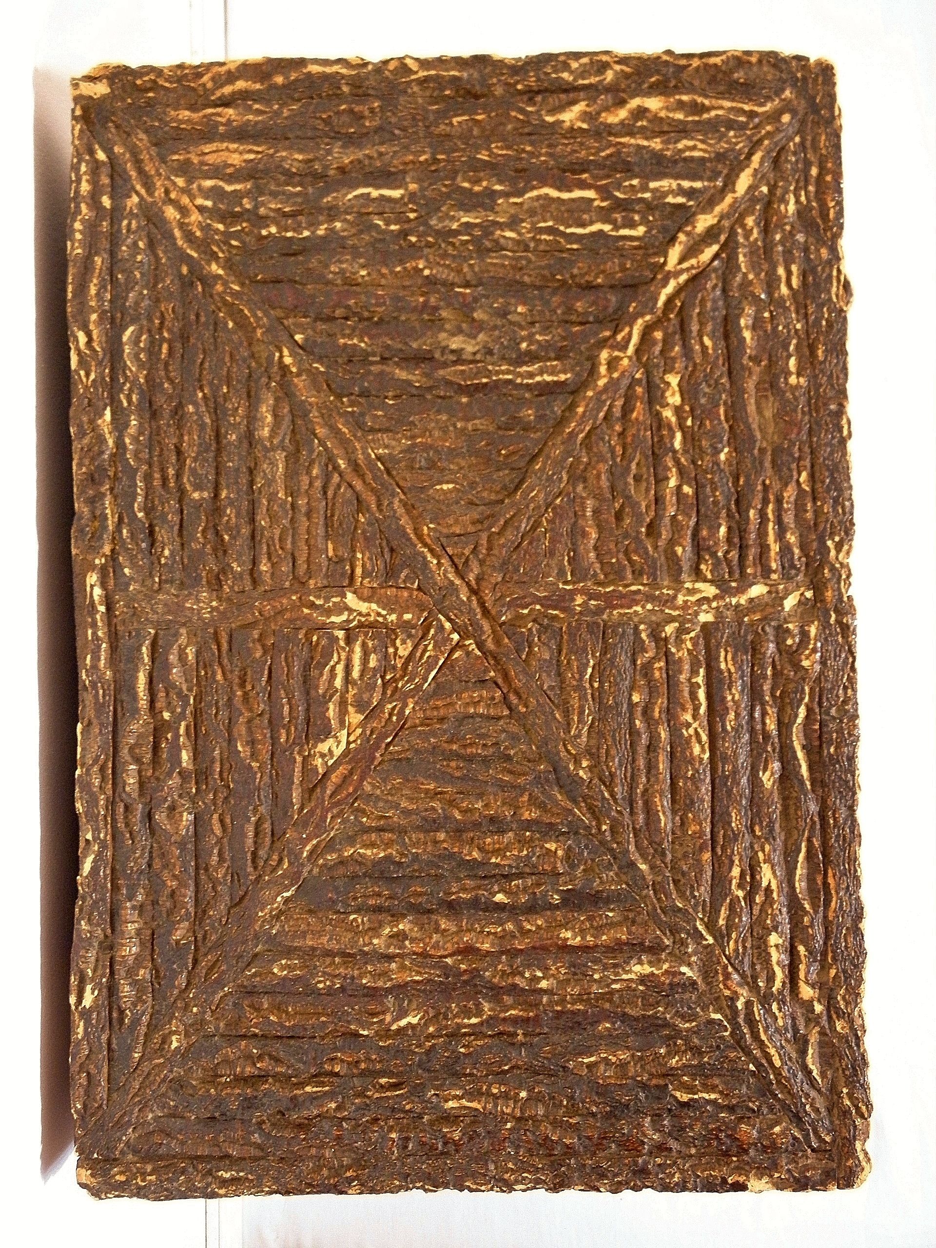 Dutch bedside marquetry Cork-folk art