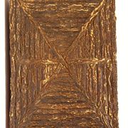 Chevet landais en marqueterie de liège art populaire