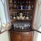 Vitrine Encoignure Anglaise - Vaisselier d’angle Acajou